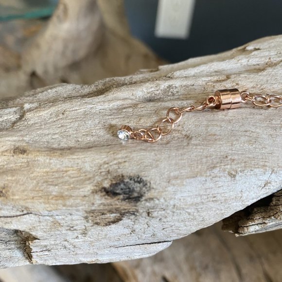 Rose Gold 3" Magnetic Chain Extender - Picture 3 of 4